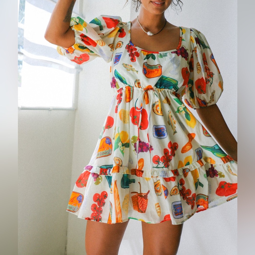 LISA SAYS GAH Ivory Italian Summer Leila Dress